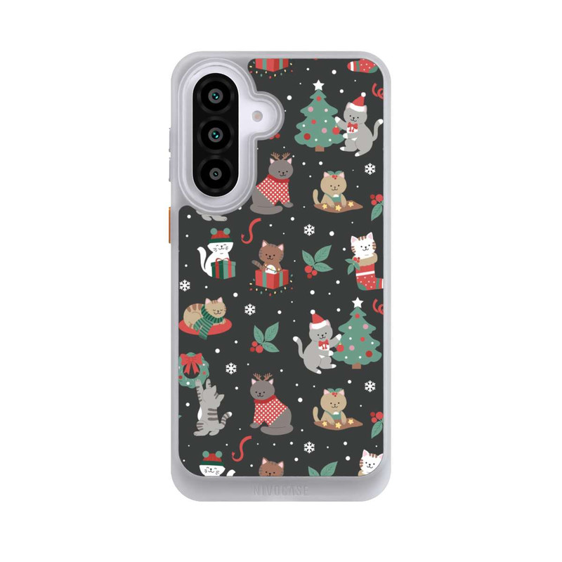 Galaxy A57 5G NIVOcore Christmas Festive Cute Holiday Kittens