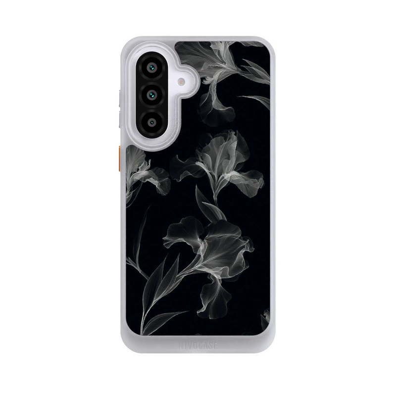 Galaxy A57 5G NIVOcore Black and White Photocopy x Ray of Flowers