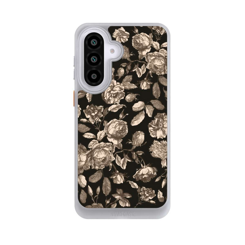 Galaxy A57 5G NIVOcore Leinwand dunkle Blumen