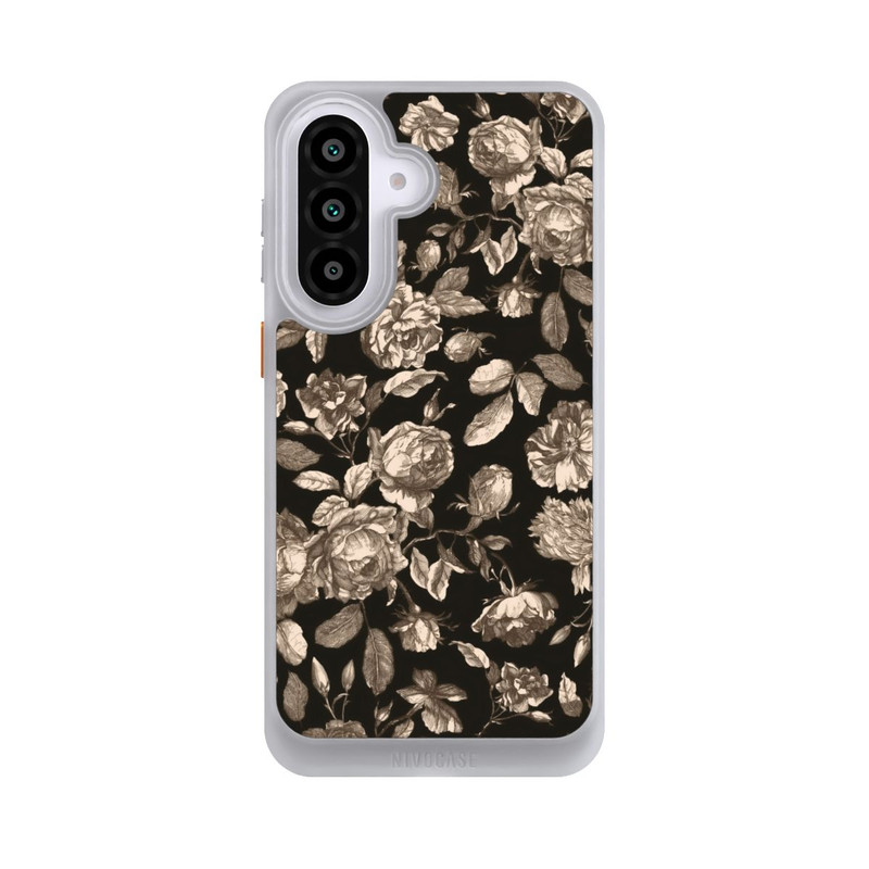 Galaxy A57 5G NIVOcore Leinwand dunkle Blumen