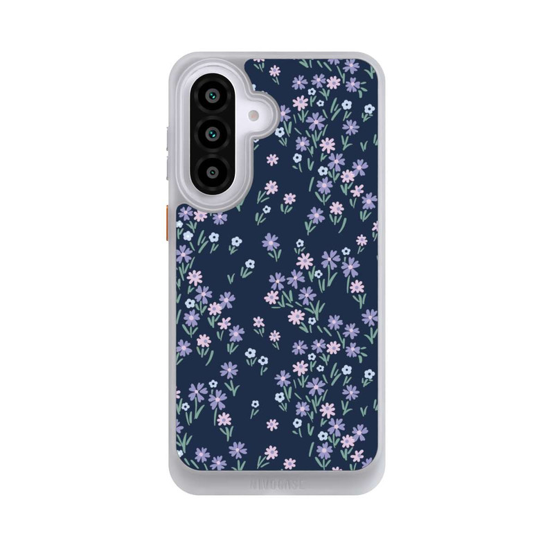 Galaxy A57 5G NIVOcore Dark Blue Floral Theme