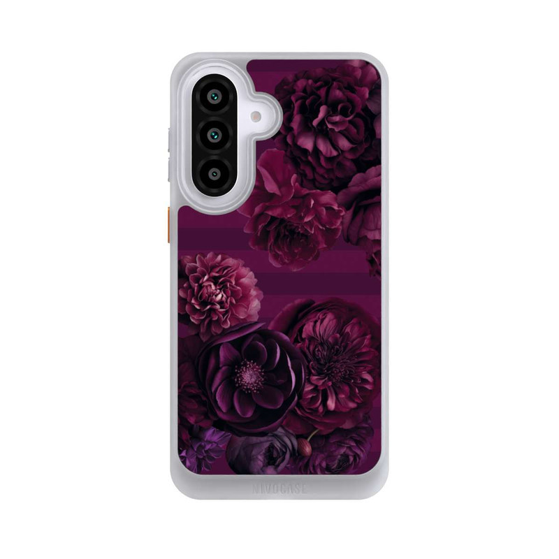 Galaxy A57 5G NIVOcore Majestic Baroque Blossom Dream Burgundy Pink mit KI
