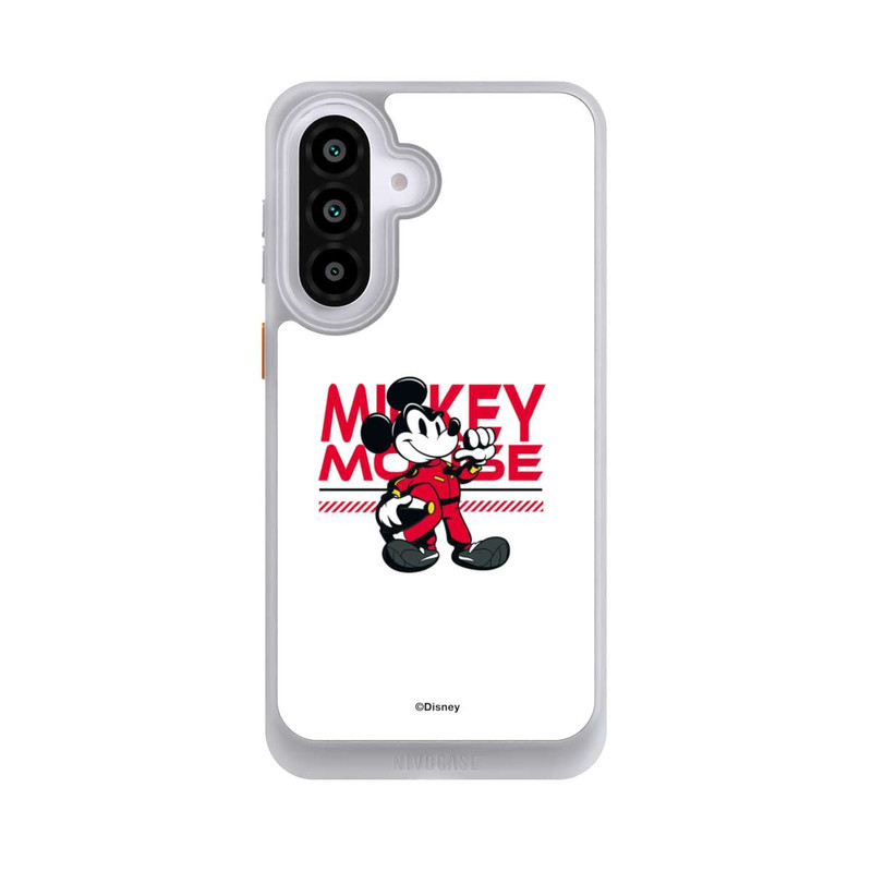 Galaxy A57 5G NIVOcore Micky Maus Rennfahrer Weiß