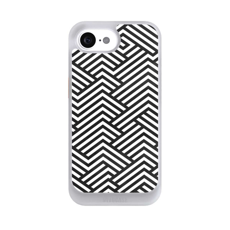 iPhone 17e NIVOcore Schwarz und Weiß ZigZag