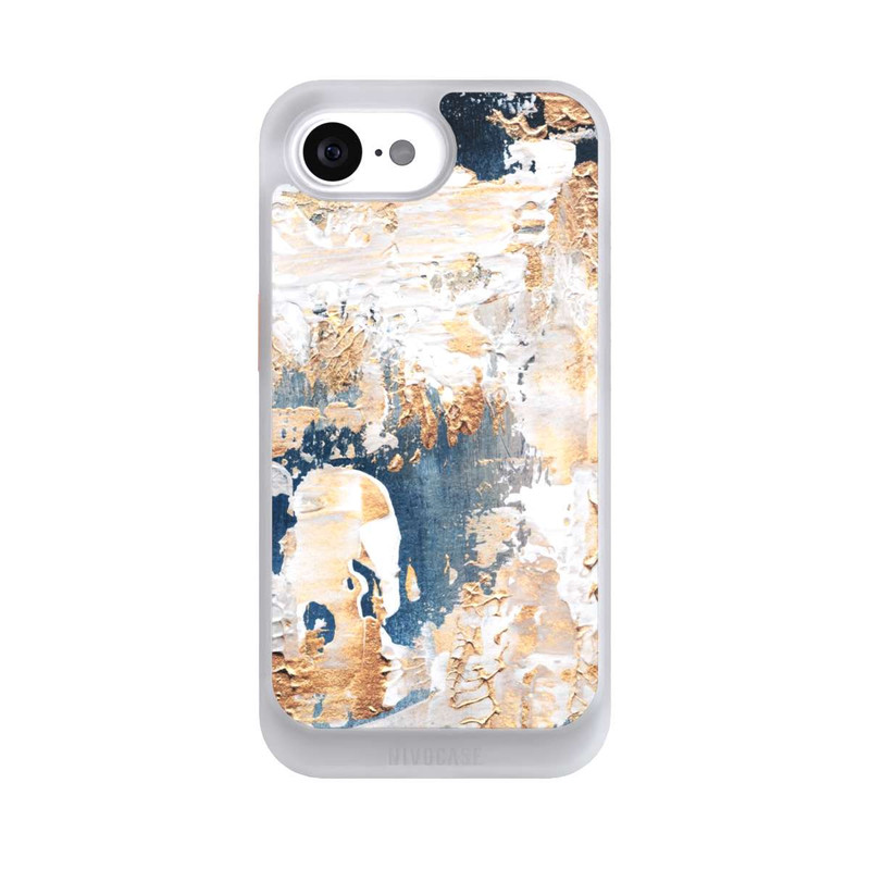 iPhone 17e NIVOcore Abstraktion Blau und Gold