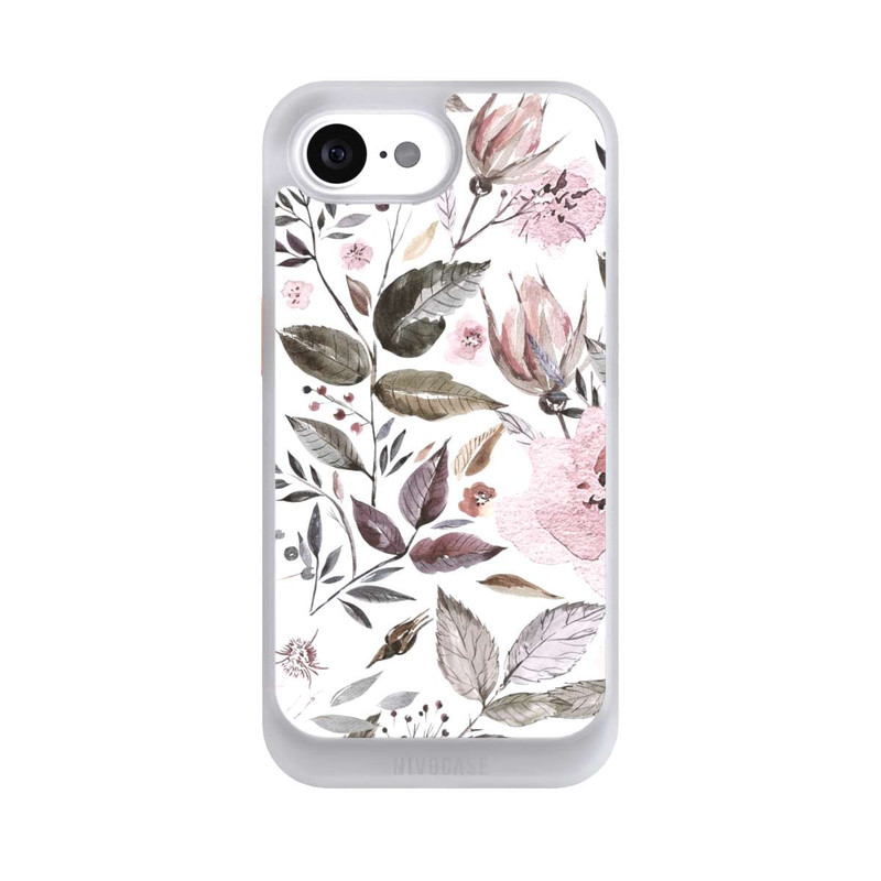 iPhone 17e NIVOcore Aquarelle Fleurs Roses Brunes