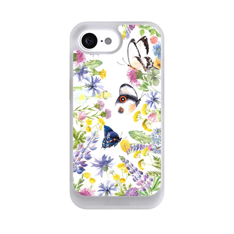 iPhone 17e NIVOcore Colourful Spring Flowers and Butterflies