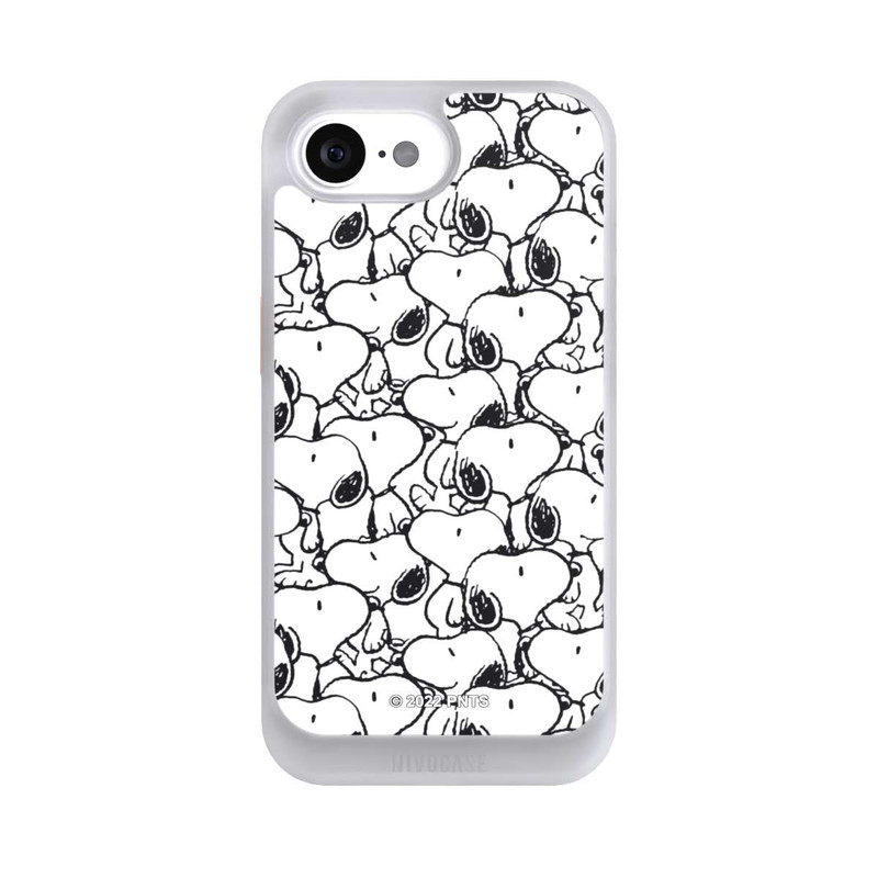 iPhone 17e NIVOcore Snoopy Muster Schwarz und Weiß