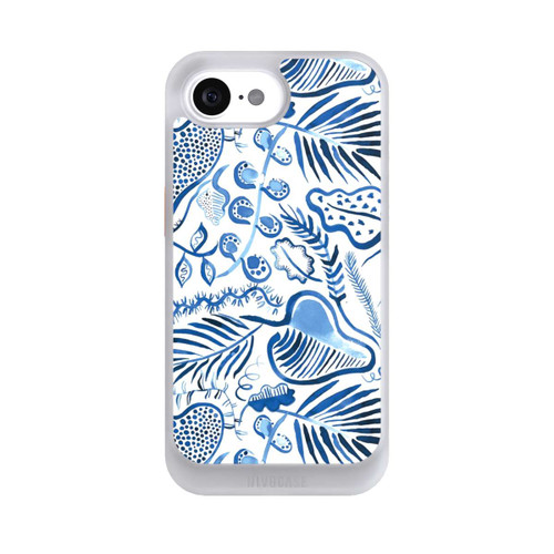 Apple iPhone 17e NIVOcore Tropical Forest Leaves Blue