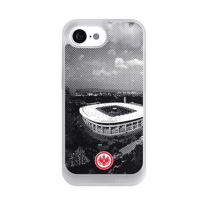 iPhone 17e NIVOcore SGE Stadion Schwarz Weiß
