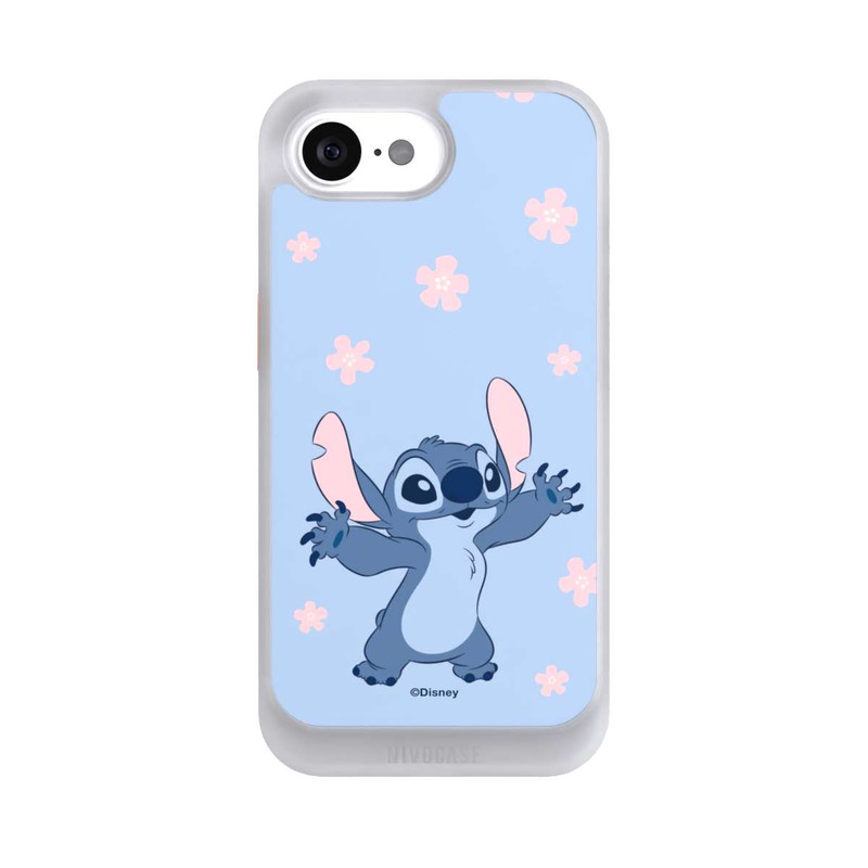 iPhone 17e NIVOcore Stitch Pastel Flowers Blue
