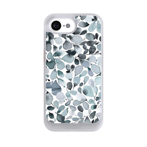 Apple iPhone 17e NIVOcore Eucalyptus Watercolor Leaves Grey