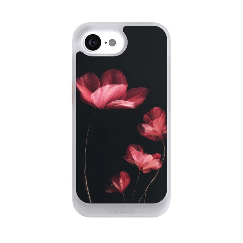 iPhone 17e NIVOcore Burgunder Blüten schwarz