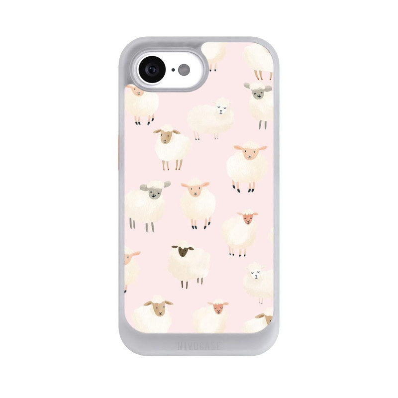 iPhone 17e NIVOcore Sheep Pattern Light Pink with AI