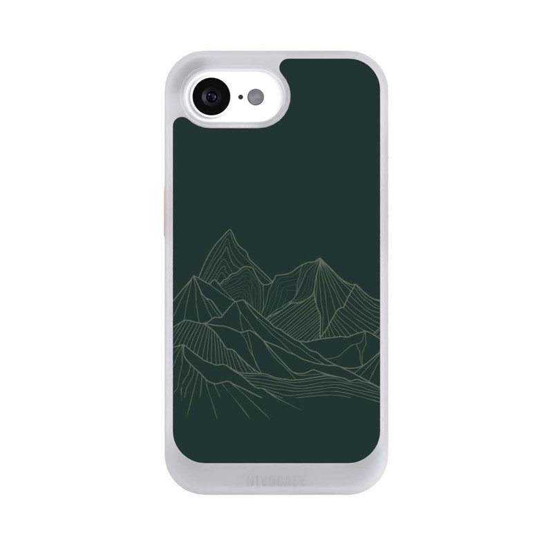 iPhone 17e NIVOcore Berg Line Art Grün