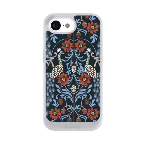 Apple iPhone 17e NIVOcore Vintage Peacock Garden Arts and Crafts Floral Dark