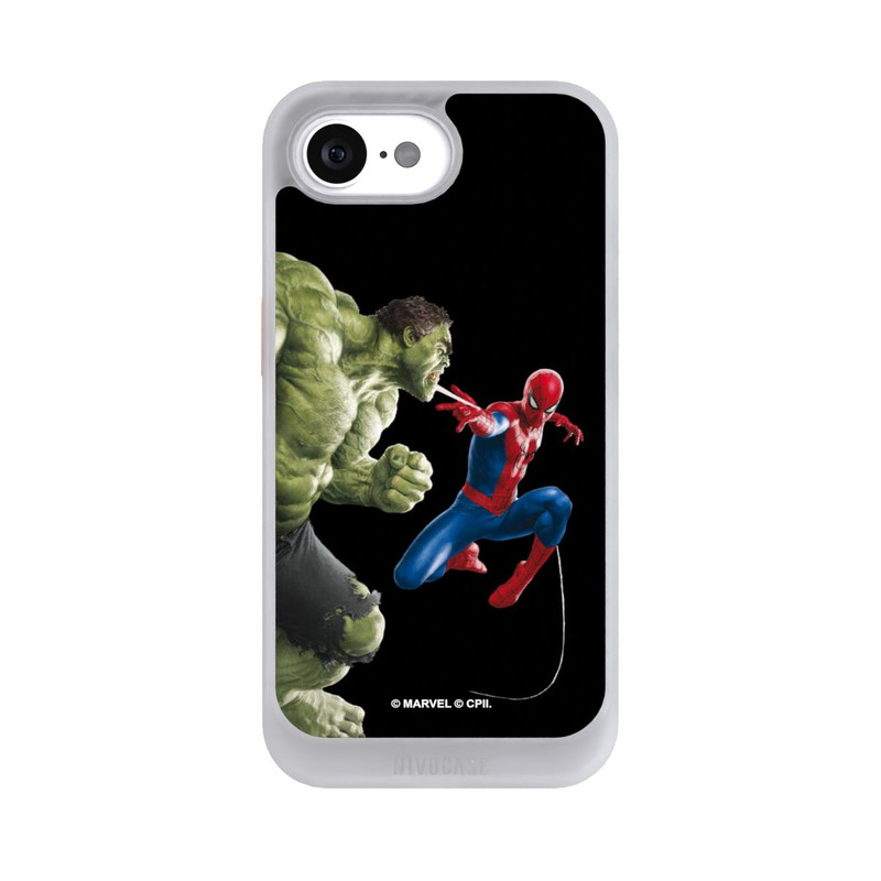 iPhone 17e NIVOcore Spider-Man und Hulk
