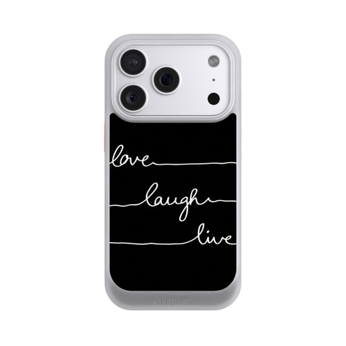 Apple iPhone 18 Pro NIVOcore Love Laugh Live weiß/schwarz
