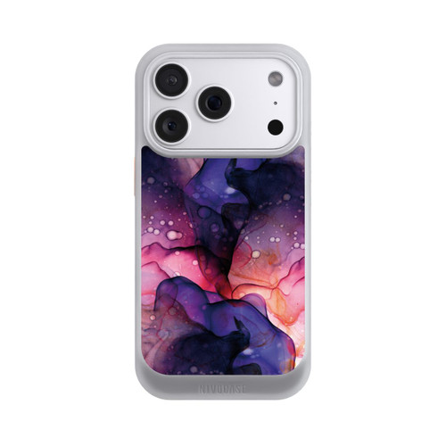 Apple iPhone 18 Pro NIVOcore Flüssige Kunst Lila-Pink