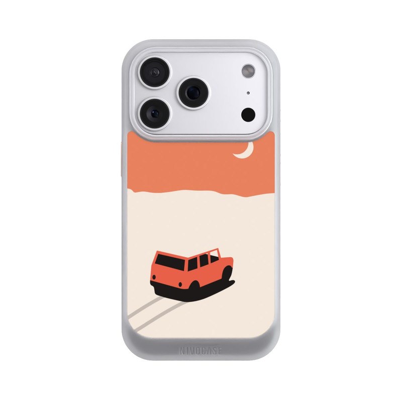 iPhone 18 Pro NIVOcore Auto in der Wüste