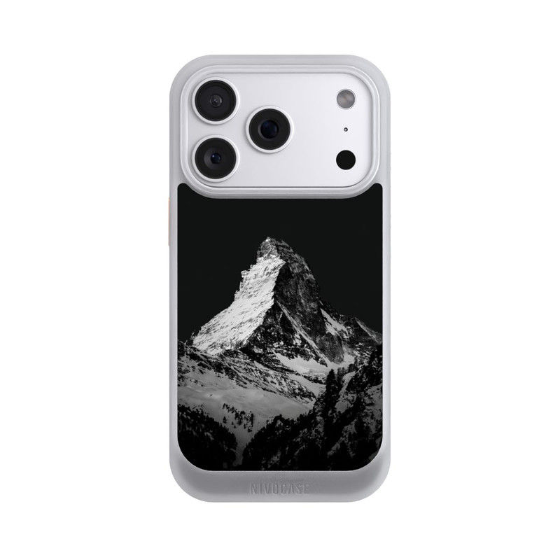 iPhone 18 Pro NIVOcore Snow Capped Mountains grey