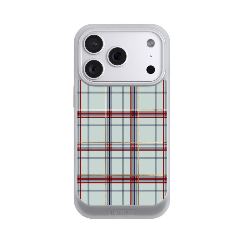 iPhone 18 Pro NIVOcore Tartan Blau