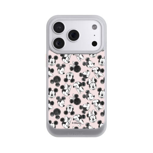 Apple iPhone 18 Pro NIVOcore Minnie &amp; Mickey Viele Gesichter Pink