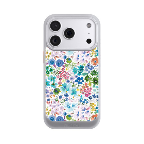 Apple iPhone 18 Pro NIVOcore Kunstvolle kleine Frühlingsblumen blau