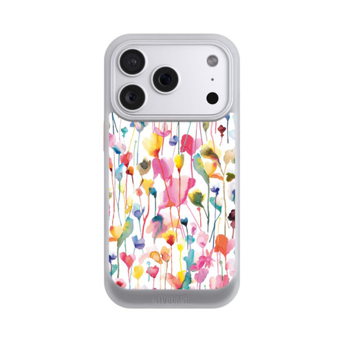 Apple iPhone 18 Pro NIVOcore Aquarell Wildblumen bunt