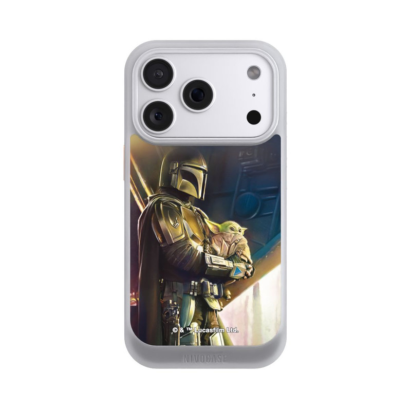 iPhone 18 Pro NIVOcore Mandalorianer und Grogu im Schiff