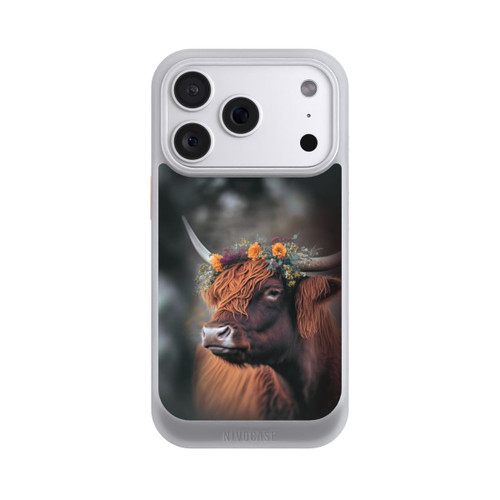 Apple iPhone 18 Pro NIVOcore Hochland Rind mit Blumen mit KI
