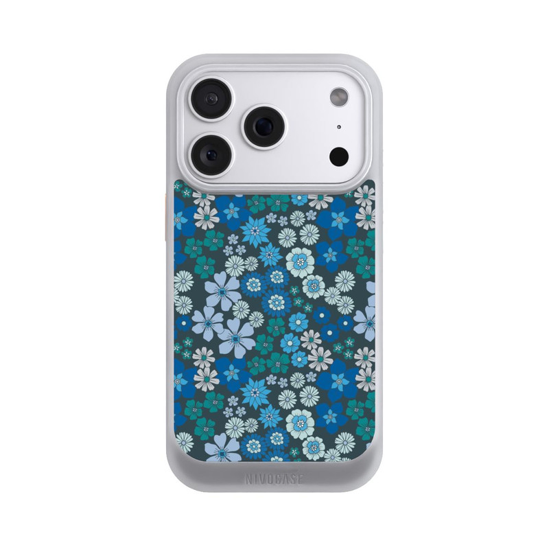 iPhone 18 Pro NIVOcore Blaue Blumen DeinDesign