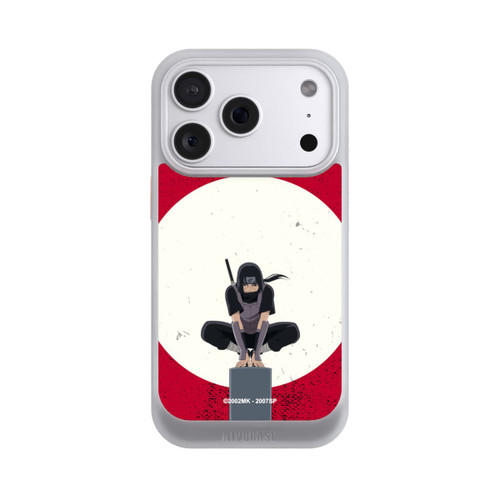 Apple iPhone 18 Pro NIVOcore Itachi Uchiha Symbol Roter Hintergrund