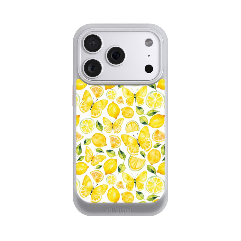 iPhone 18 Pro NIVOcore Zitrone und Schmetterling Muster