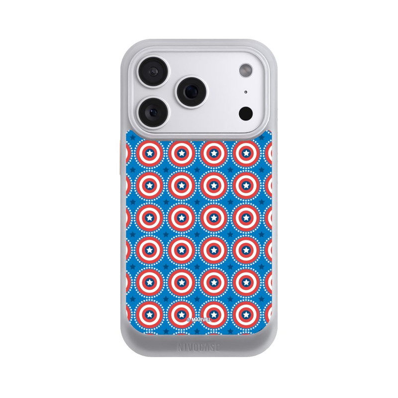 iPhone 18 Pro NIVOcore Captain American Shield Pattern