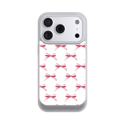 Apple iPhone 18 Pro NIVOcore Pink Bow on White Pattern