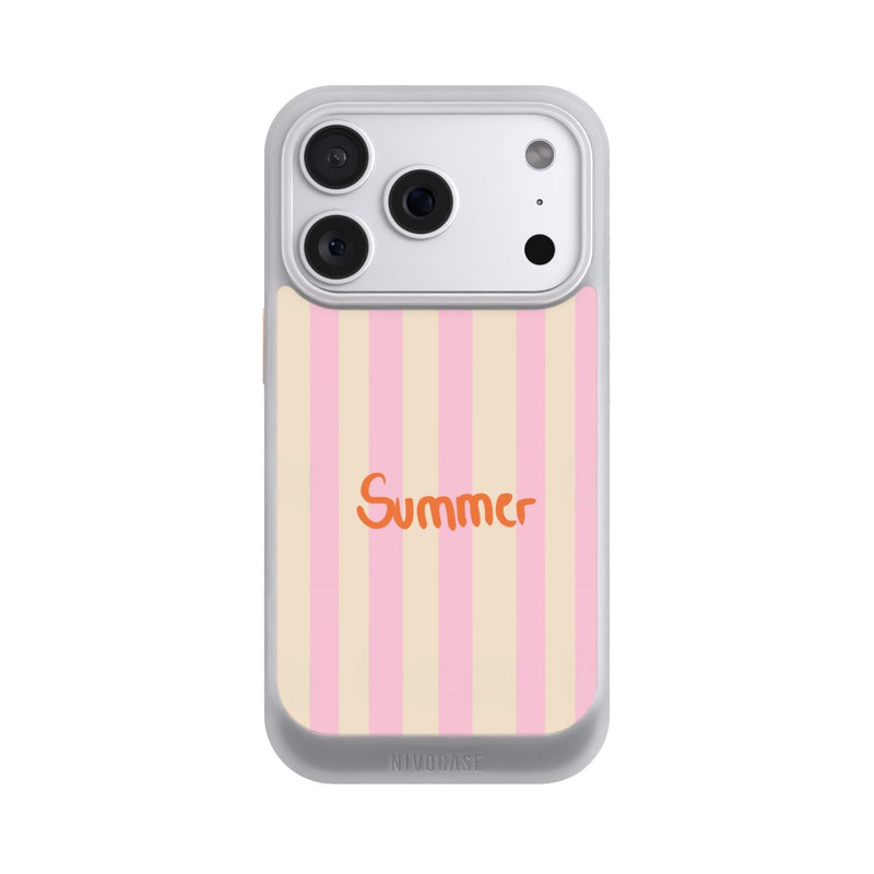 iPhone 18 Pro NIVOcore Summer Pink And Orange Stripes