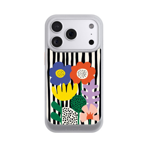 Apple iPhone 18 Pro NIVOcore Flowers Striped Background