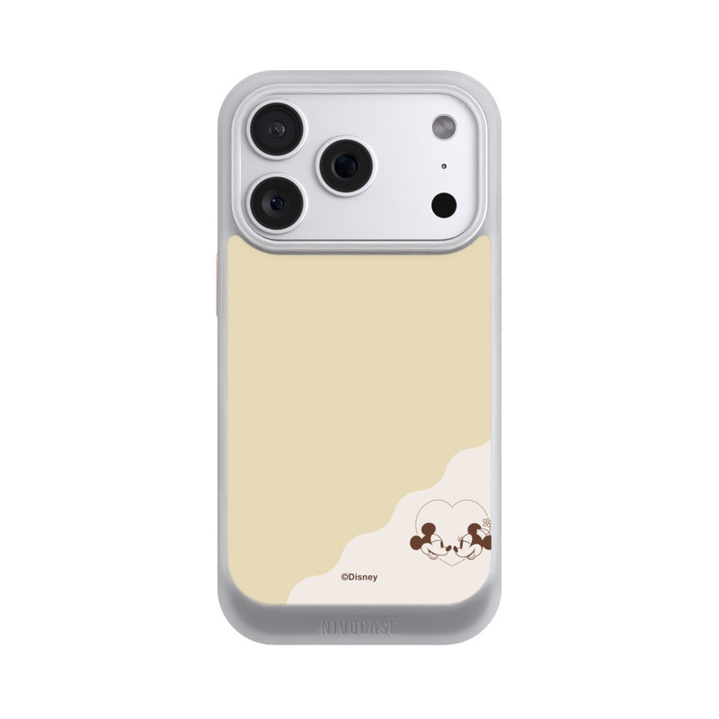 iPhone 18 Pro NIVOcore Mickey and Minnie Love Heart Beige