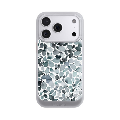 Apple iPhone 18 Pro NIVOcore Eukalyptus Aquarell Blätter Grau