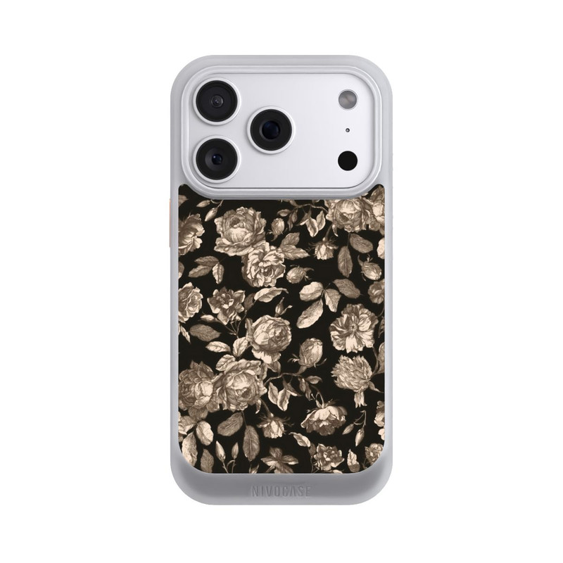 iPhone 18 Pro NIVOcore Leinwand dunkle Blumen