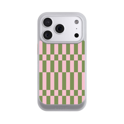 Apple iPhone 18 Pro NIVOcore Karomuster in Salbei und Rosa