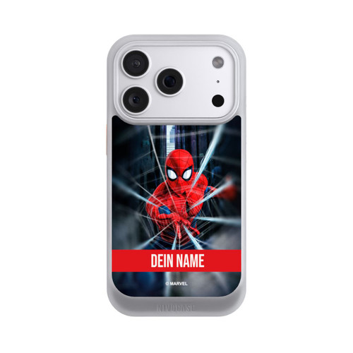 Apple iPhone 18 Pro NIVOcore Spiderman Webs in Action Personalisierbar