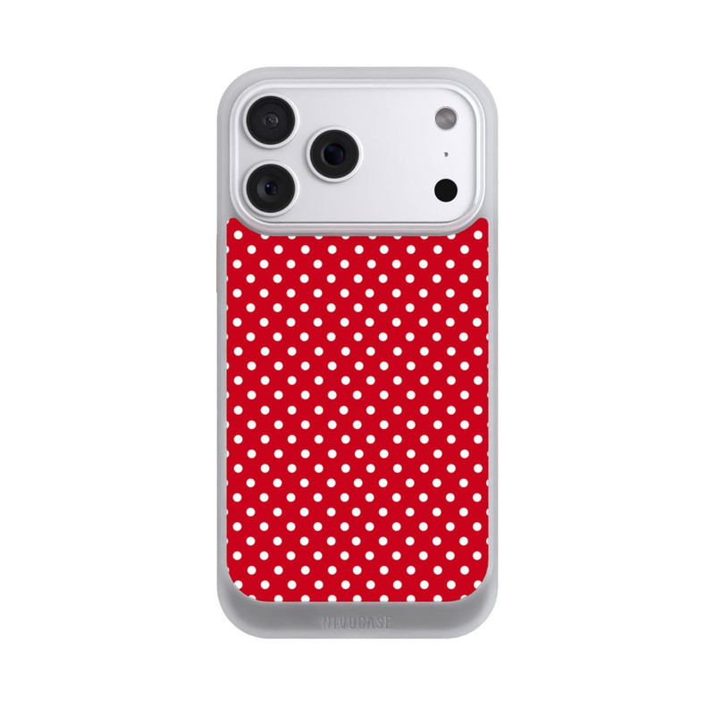 iPhone 18 Pro Max NIVOcore Confettis Blancs sur Fond Rouge