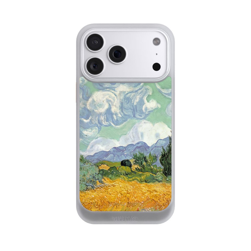 iPhone 18 Pro Max NIVOcore Weizenfeld mit Zypressen