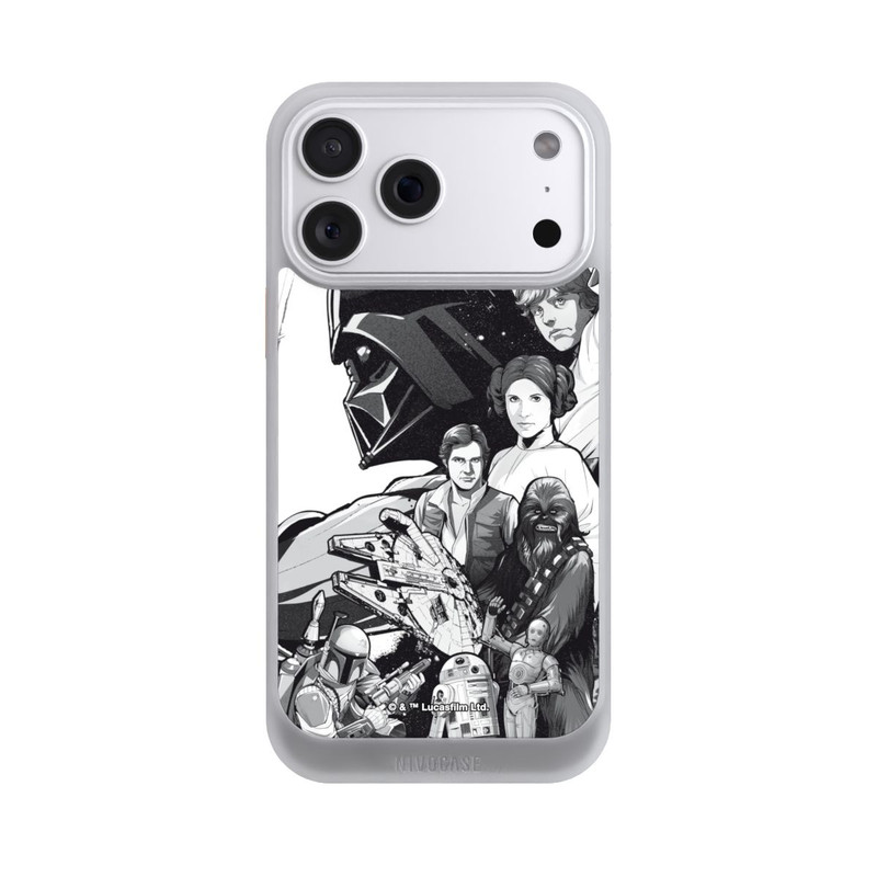 iPhone 18 Pro Max NIVOcore StarWars Charaktere - Schwarz-Weiß