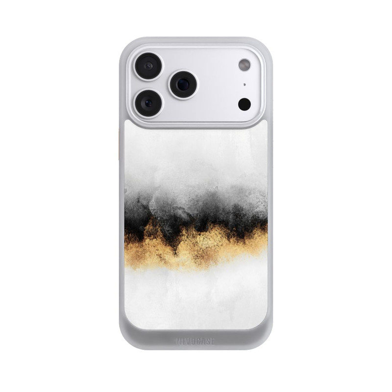 iPhone 18 Pro Max NIVOcore Grauer Himmelstaub Golddruck