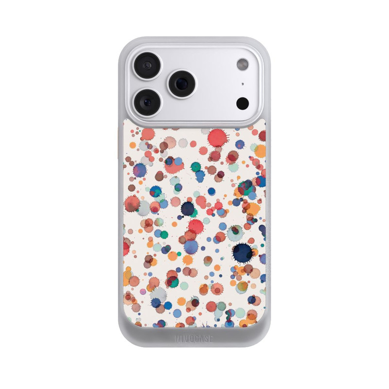 iPhone 18 Pro Max NIVOcore Drops Watercolor Texture Blue Yellow