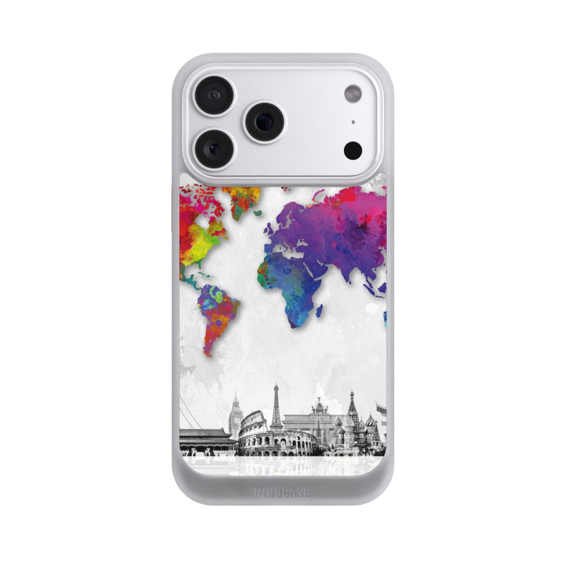 iPhone 18 Pro Max NIVOcore Weltkarte mit Skyline