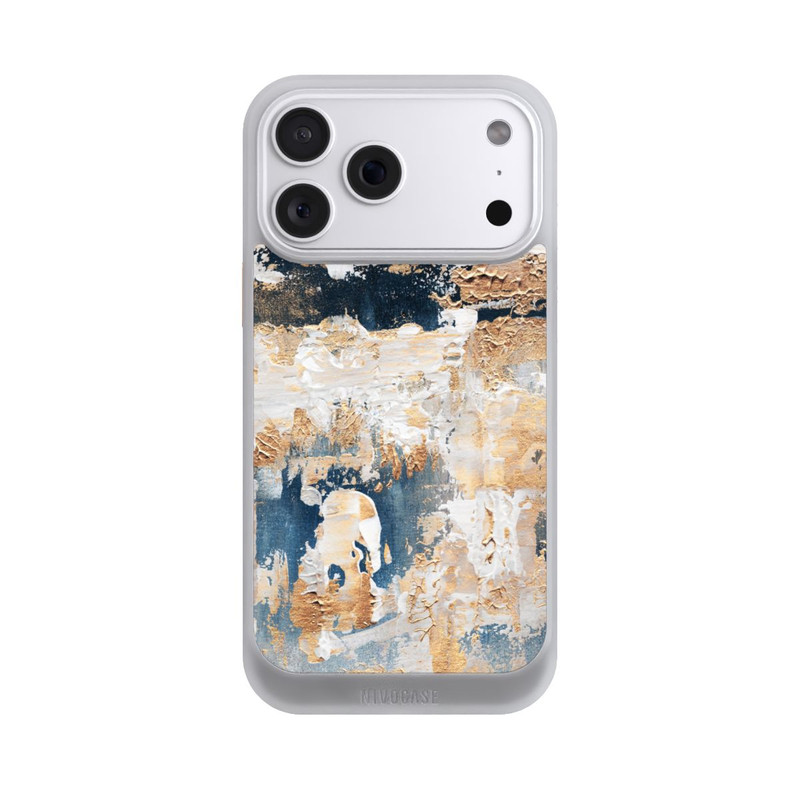 iPhone 18 Pro Max NIVOcore Abstraction Bleu et Or
